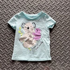 Kids Koala Graphic T-Shirt - Light Blue